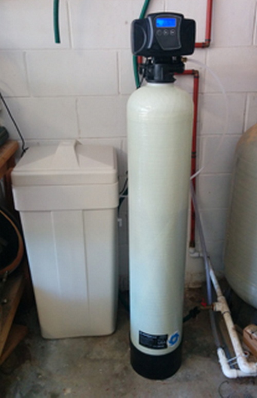 Beige Water Softener