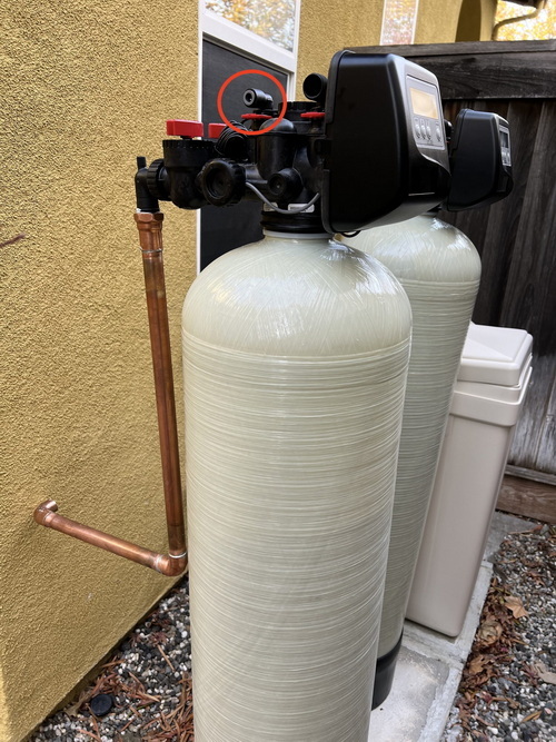 Beige Water Softener