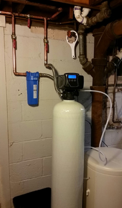 Beige Water Softener